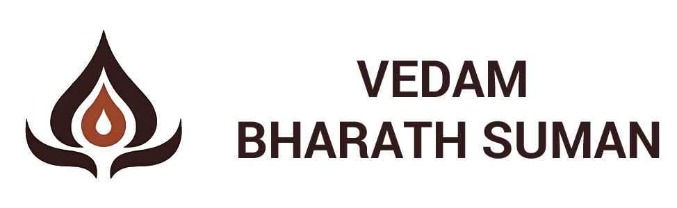 Vedam Bharath Suman official corporate logo, featuring the stylized initials VBS.
